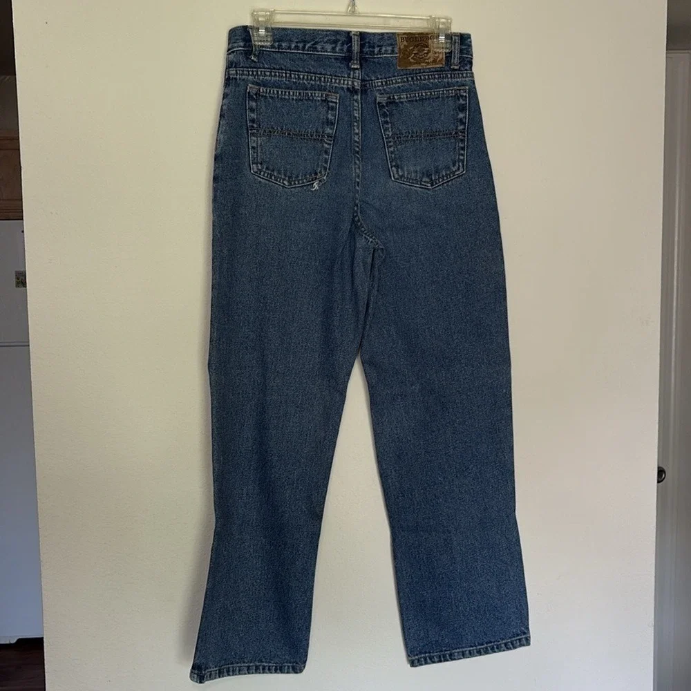 Bugle Boy Denim Jeans 18R Blue Vintage High Rise Straight Leg 100% Cotton